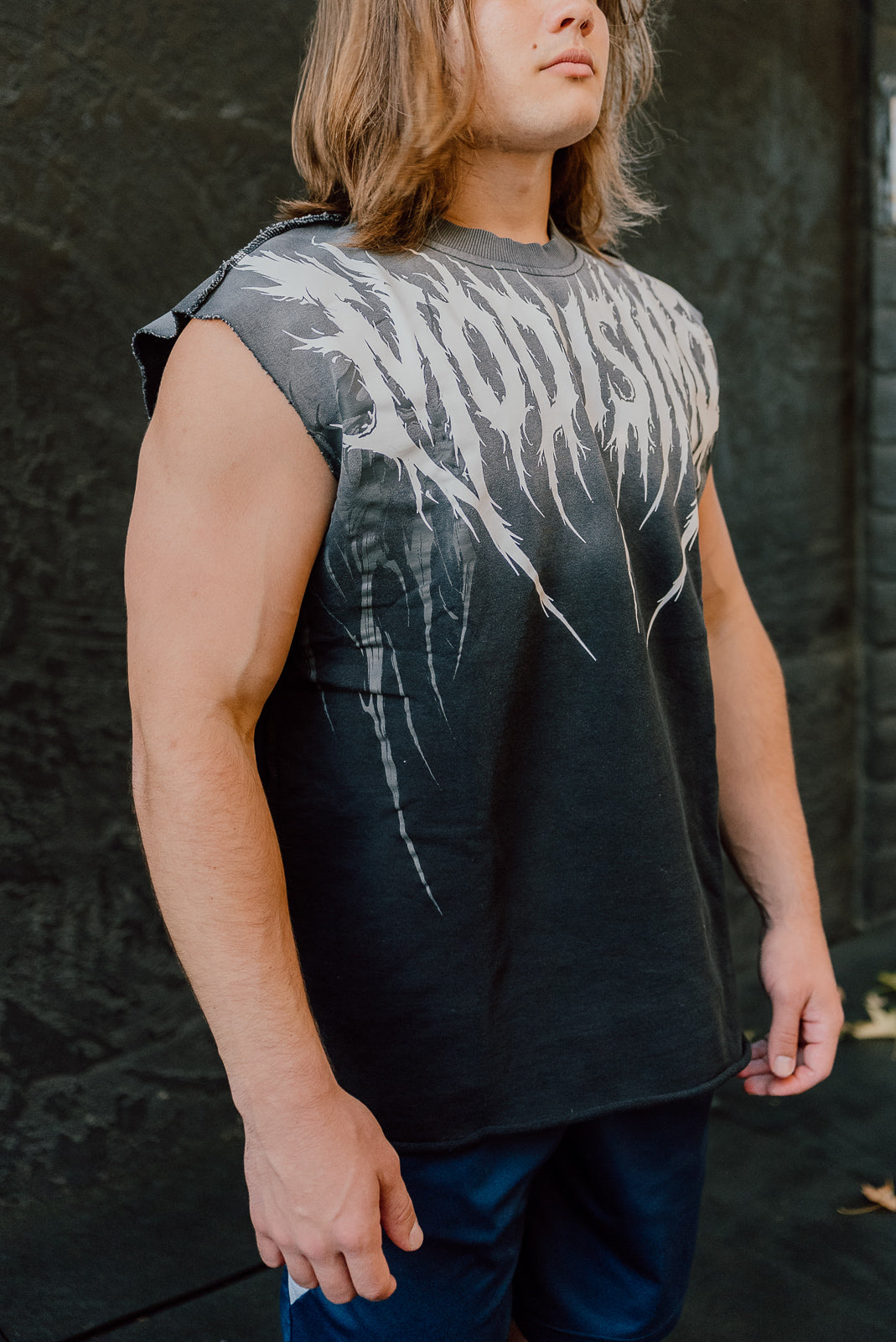Heavy Metal Muscle Shirt Moon Wash