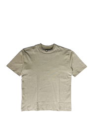 Death Whistle Premium oversized tee in snakestone beige, front flat lay