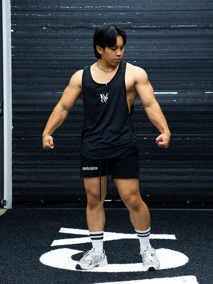 I Pray For Drop Tank Top Black