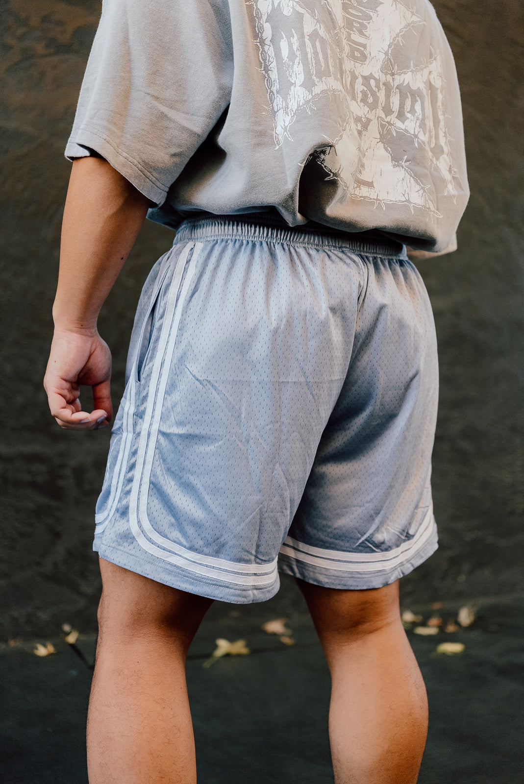 Golden Era Mesh Shorts Iron Gray