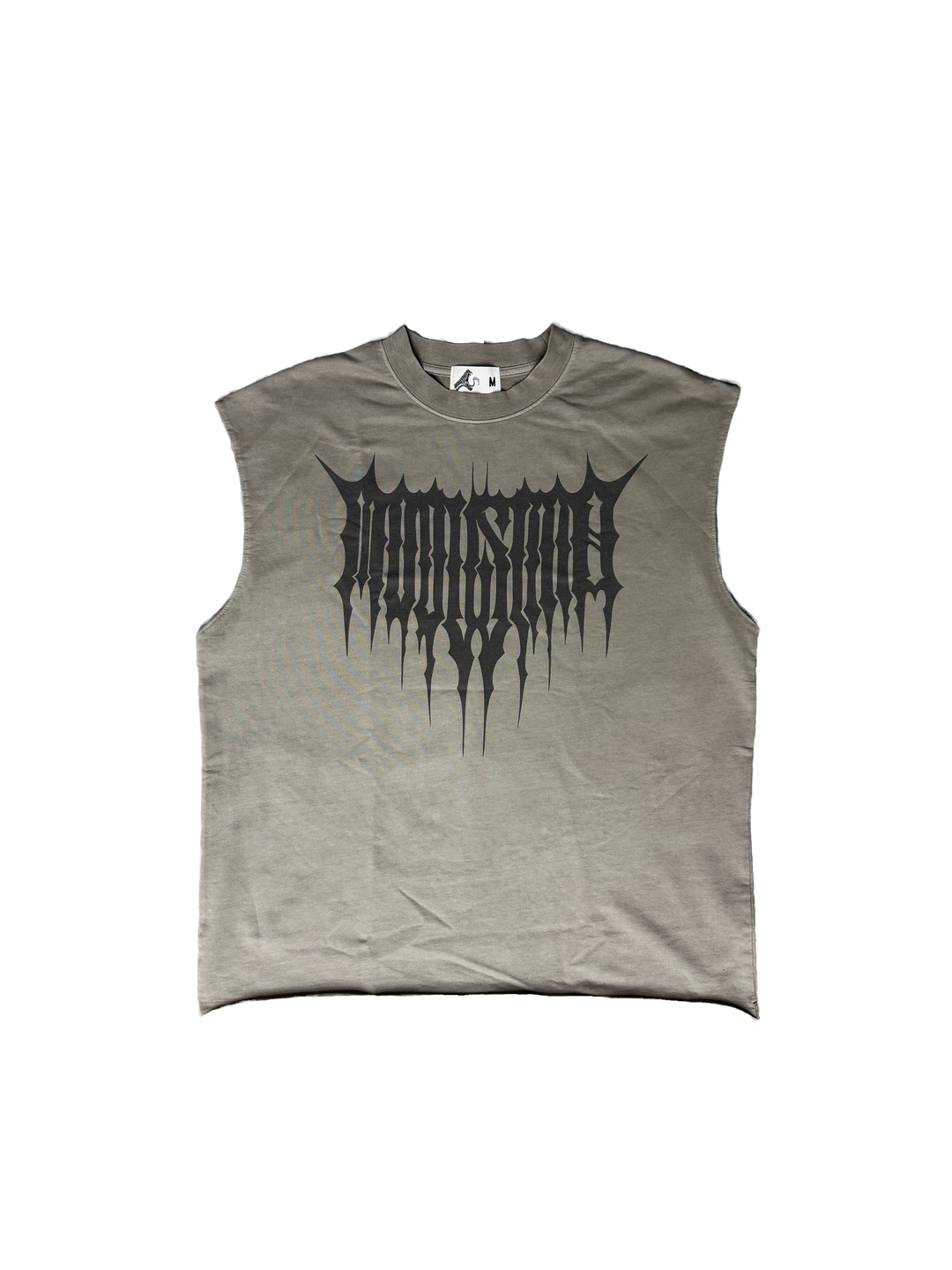 Sigil Raw Hem Muscle Shirt Misty Gray