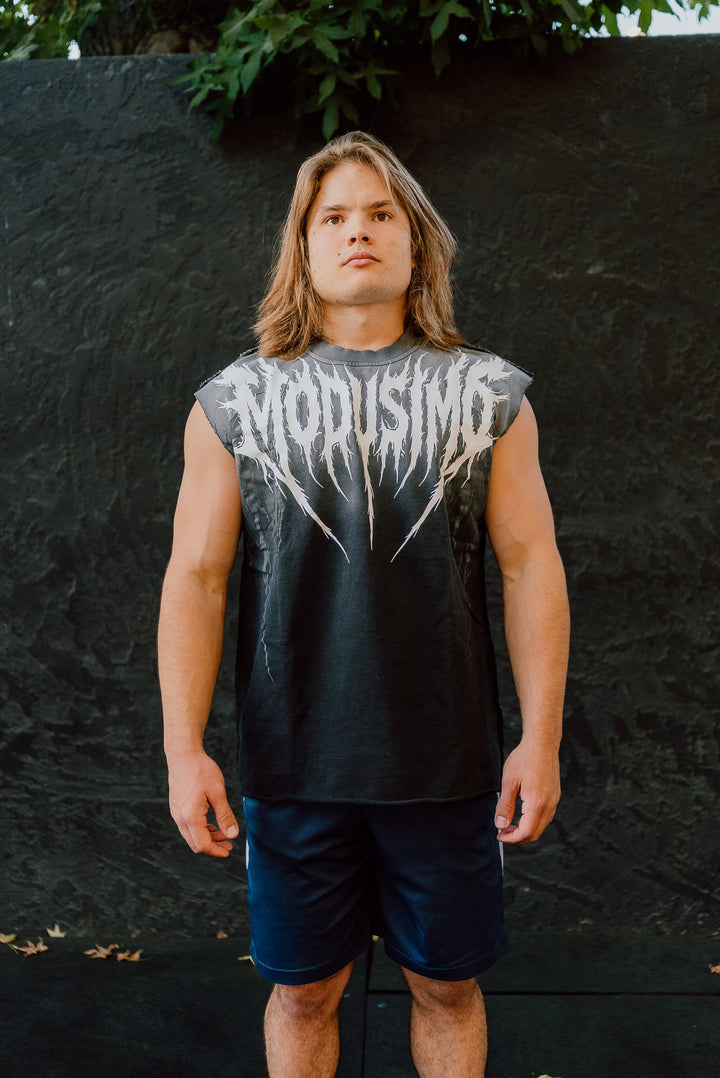 Heavy Metal Muscle Shirt Moon Wash