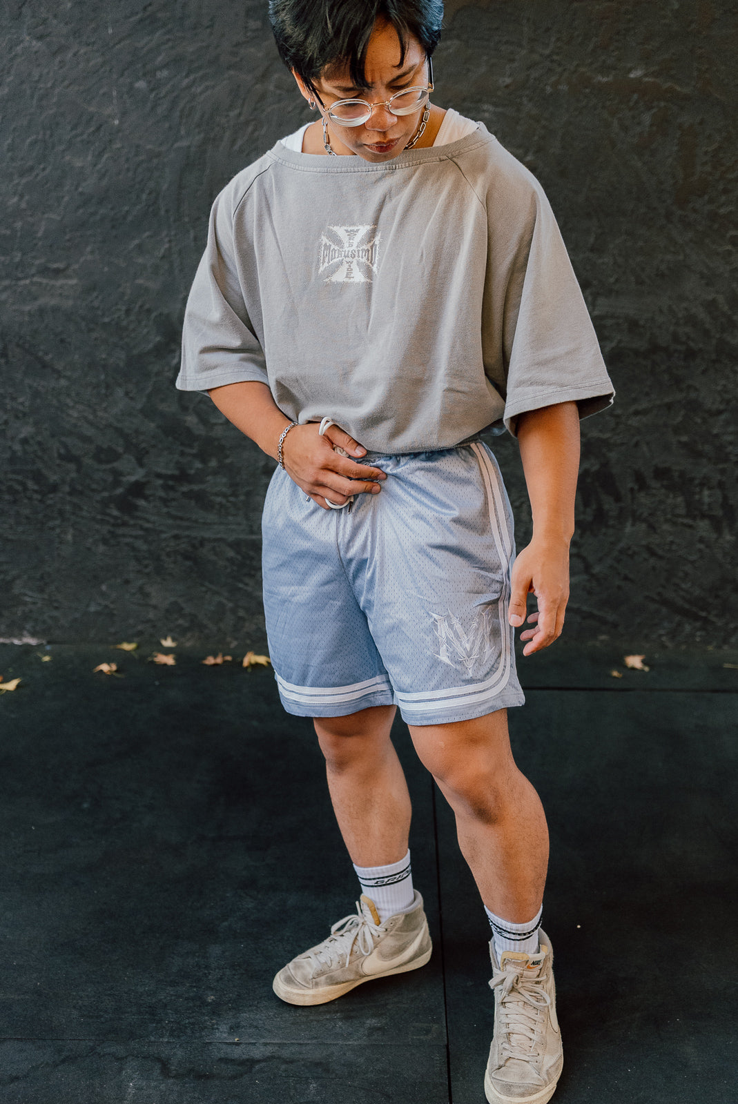 Golden Era Mesh Shorts Iron Gray