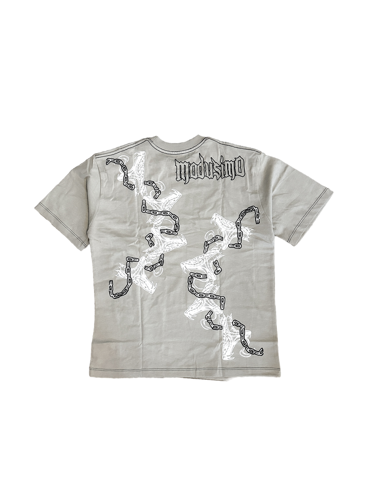 Chained Up "Premium" Oversized T-Shirt Lava Chalk