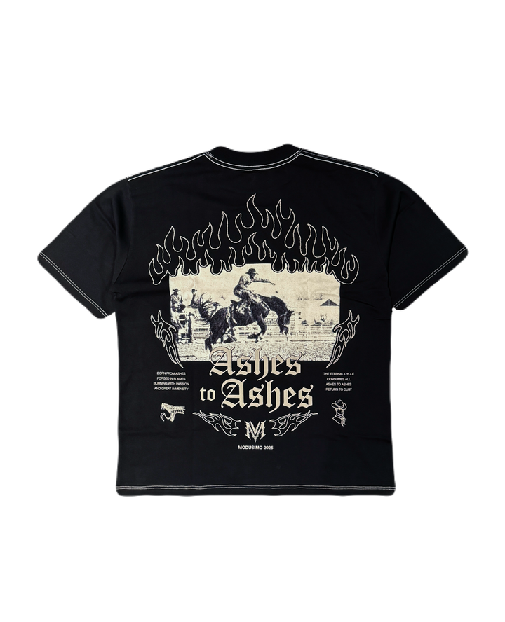 Ashes to Ashes "Premium" Oversized T-Shirt Black