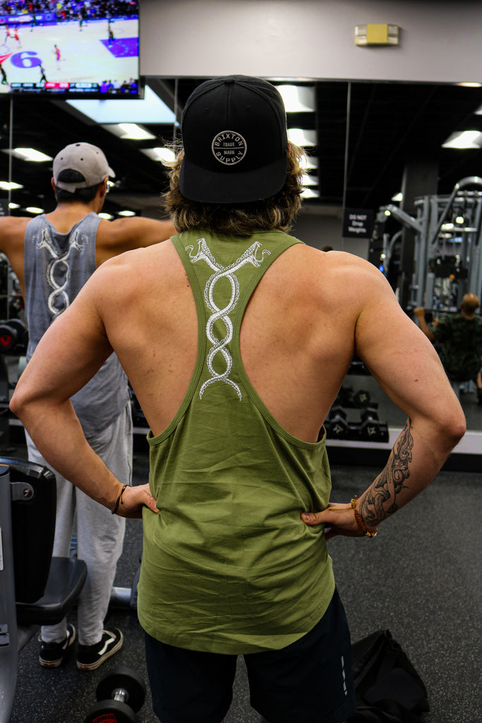 Intertwined Power Stringer Olive